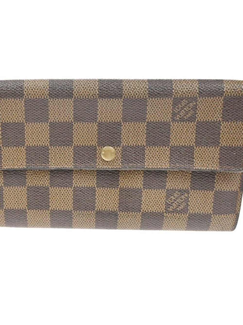 LOUIS VUITTON Porte Monnaie Credit Long Bifold Wallet Damier BN N61725 04KD006